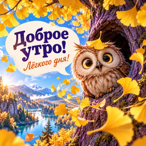 Доброе утро! Лёгкого дня!