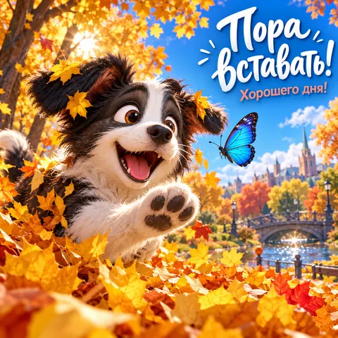 Пора вставать, хорошего дня!