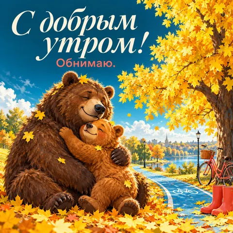 С добрым утром! Обнимаю.