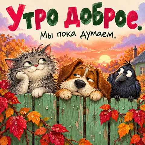 Утро доброе. Мы пока думаем.